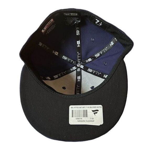 New Era Milwaukee Brewers 59FIFTY Fitted Cap Blue Size 7 1/8 - Picture 6 of 7
